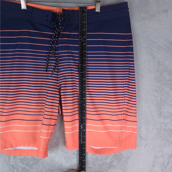 Old Navy California Board Shorts Mens 38x9 Blue Orange Swim Wear Beach - Picture 6 of 9